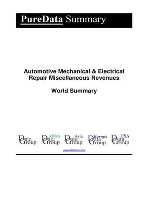 cover image of Automotive Mechanical & Electrical Repair Miscellaneous Revenues World Summary
